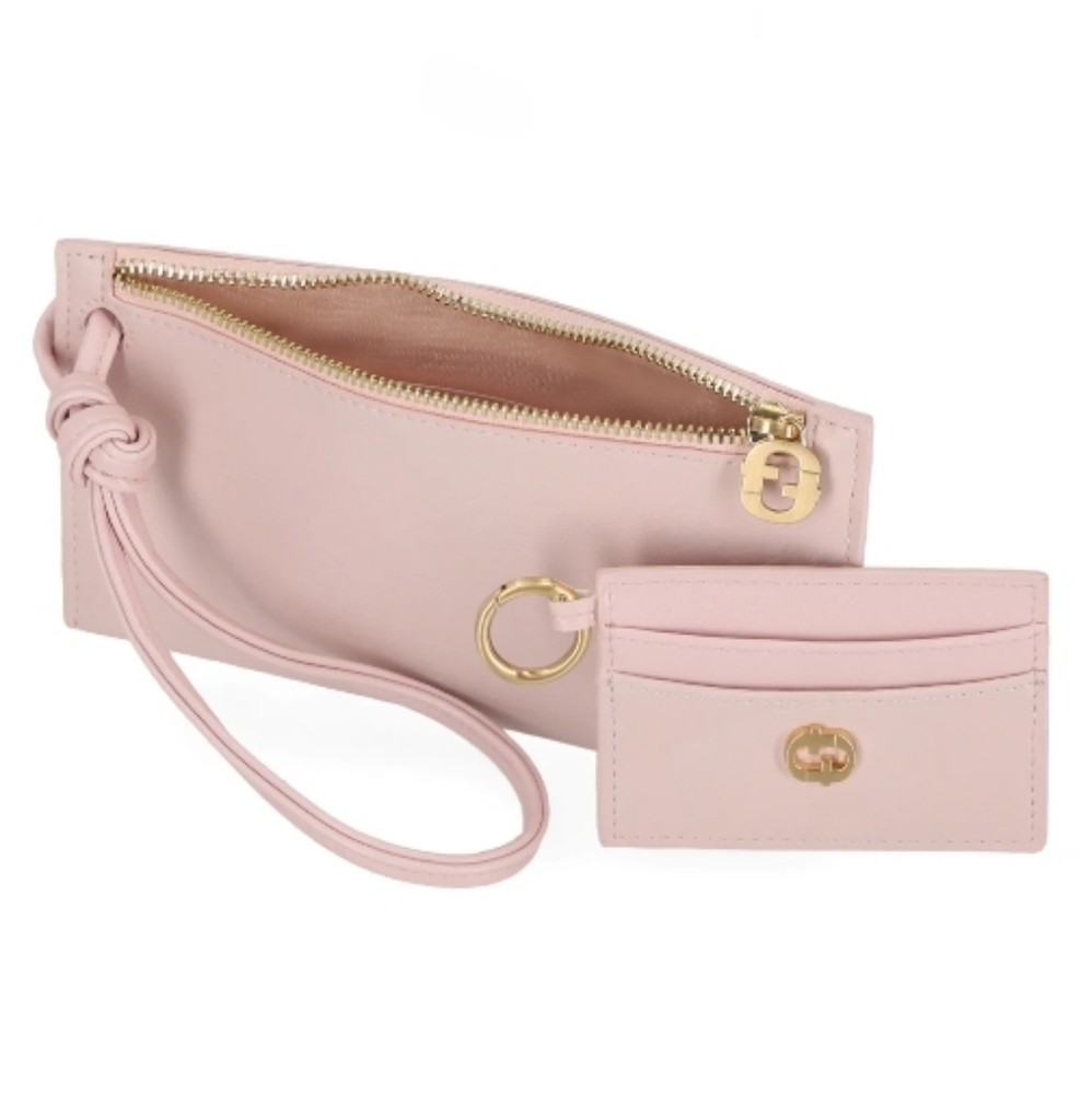 Time And Tru Harper 2pc Clutch Wristlet Wallet + Card Holder
